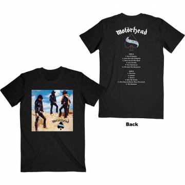 【予約商品】MOTORHEAD バンドTシャツ ユニセックス: Ace of Spades Track list (Back Print) - BLACK
