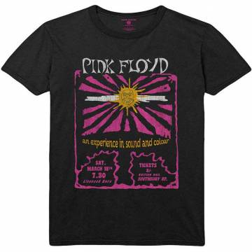 【予約商品】PINK FLOYD バンドTシャツ ユニセックス: Sound & Colour (Black) - BLACK