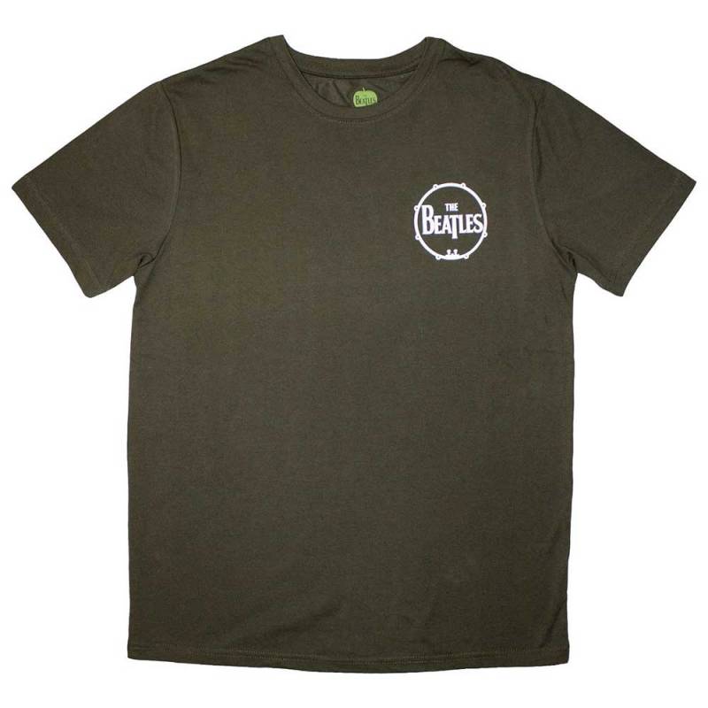 【予約商品】THE BEATLES バンドTシャツ ユニセックス: Mini Drum Logo (Green)