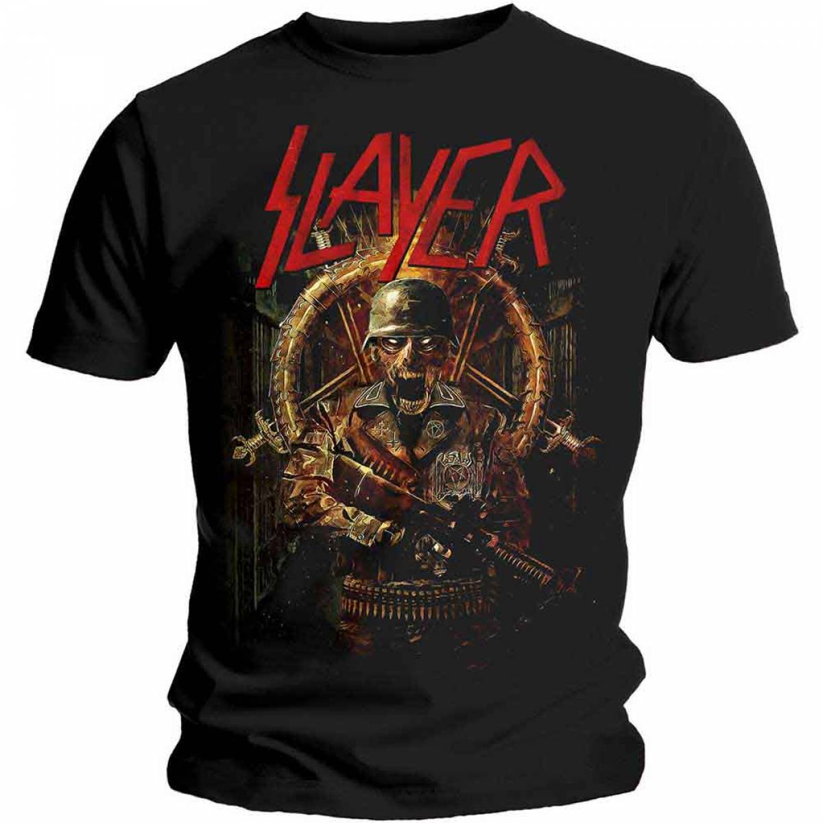 【予約商品】SLAYER バンドTシャツ ユニセックス: Hard Cover Comic Book (Black) (Back Print) - BLACK