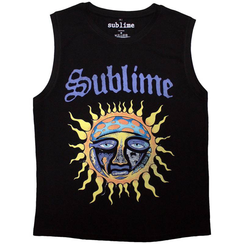 【予約商品】SUBLIME Unisex Tank バンドTシャツ: Sun Logo (Black)