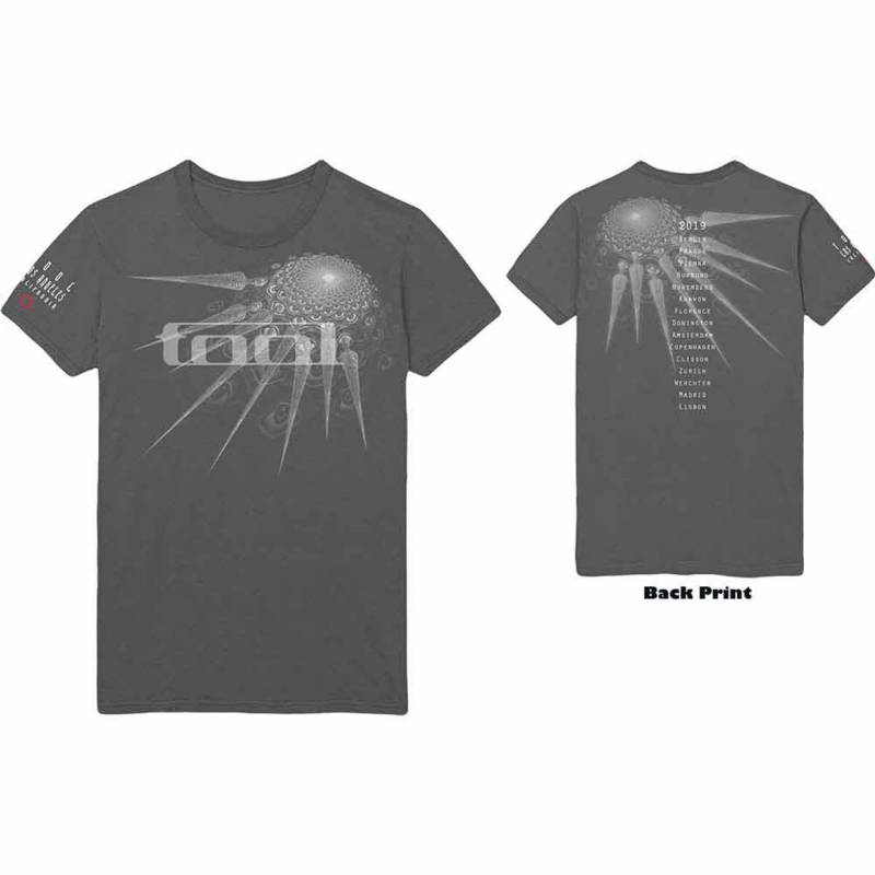 【予約商品】TOOL バンドTシャツ ユニセックス: Spectre Spike (Charcoal Grey) (Back Print)