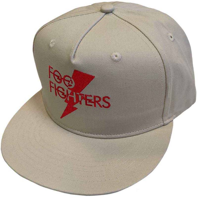 【予約商品】FOO FIGHTERS Unisex Snapback Cap: Flash Logo (Sand)