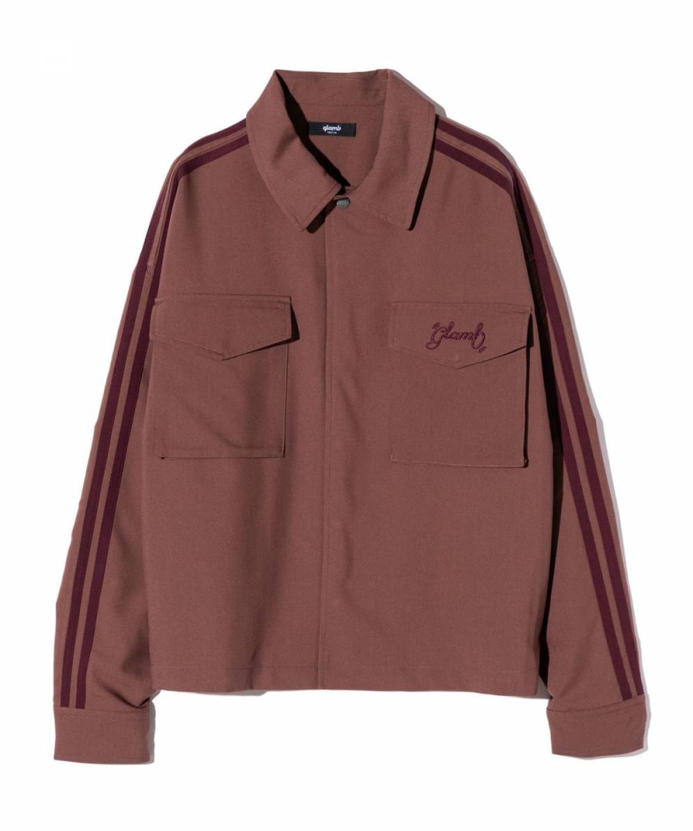 予約商品】glamb (グラム)GB0224/SH16 : Line Jersey Shirt / ライン 