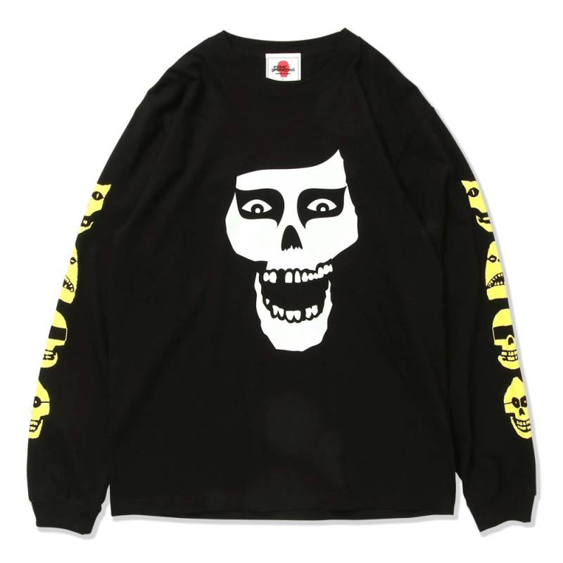 【予約商品】PUNK DRUNKERS (パンク・ドランカーズ) いろいろドクロンTEE - BLACK