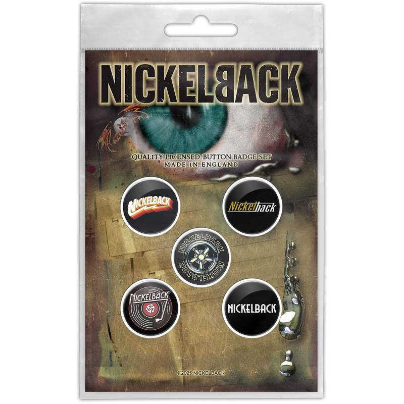 【予約商品】NICKELBACK Button Badge Pack: Silver Side Up