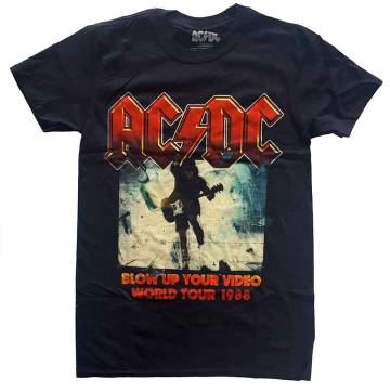 【予約商品】AC/DC バンドTシャツ ユニセックス: Blow Up Your Video (Black) - BLACK