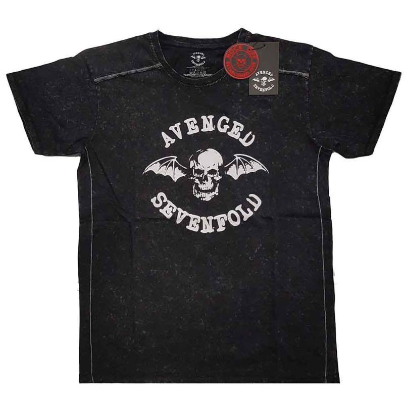 【予約商品】AVENGED SEVENFOLD バンドTシャツ ユニセックス: Logo (Black) (Wash Collection)