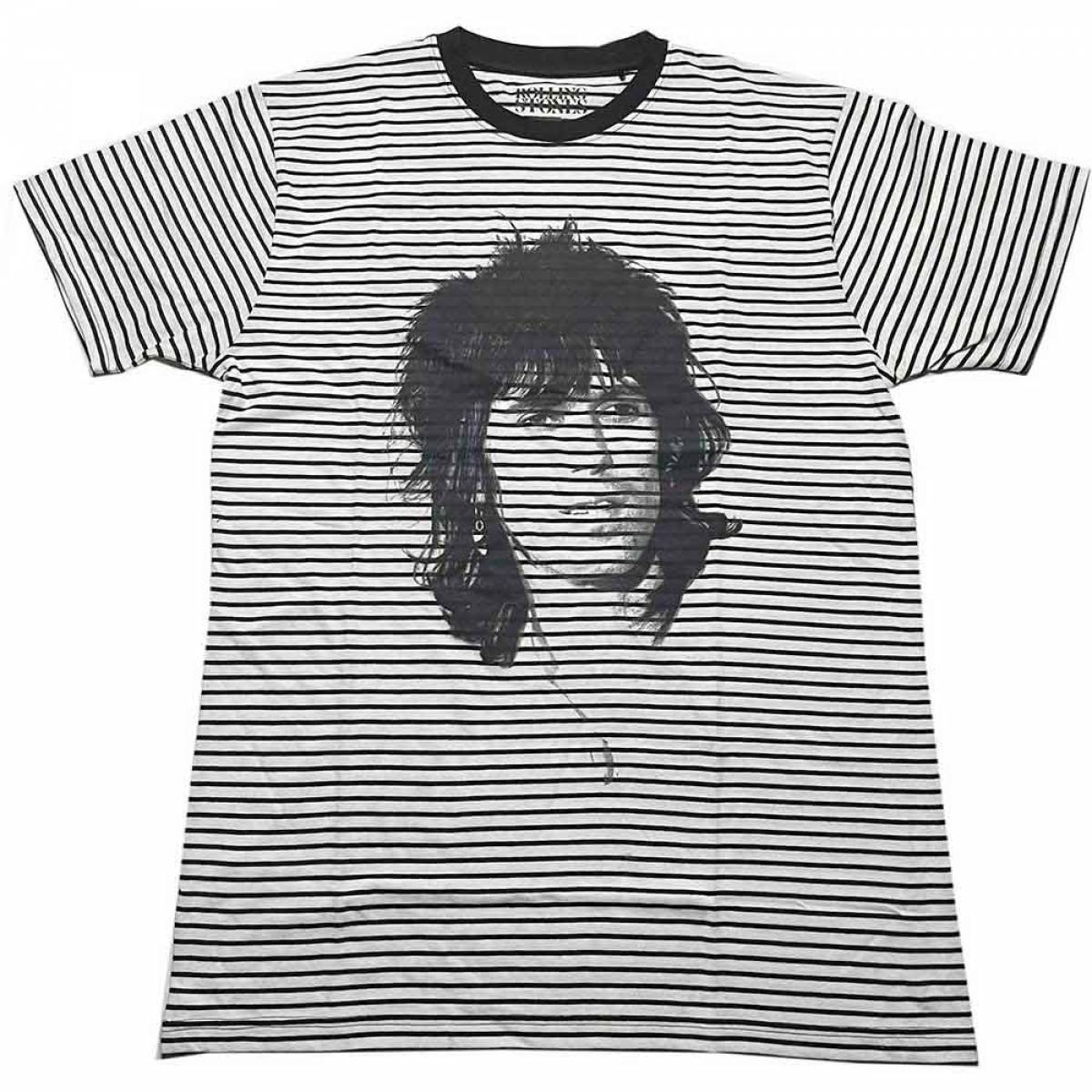 【予約商品】THE ROLLING STONES バンドTシャツ ユニセックス: Keith (Black & White) (Wash Collection) - BLACK & WHITE