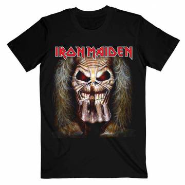 【予約商品】IRON MAIDEN バンドTシャツ ユニセックス: Eddie Candle Finger - BLACK