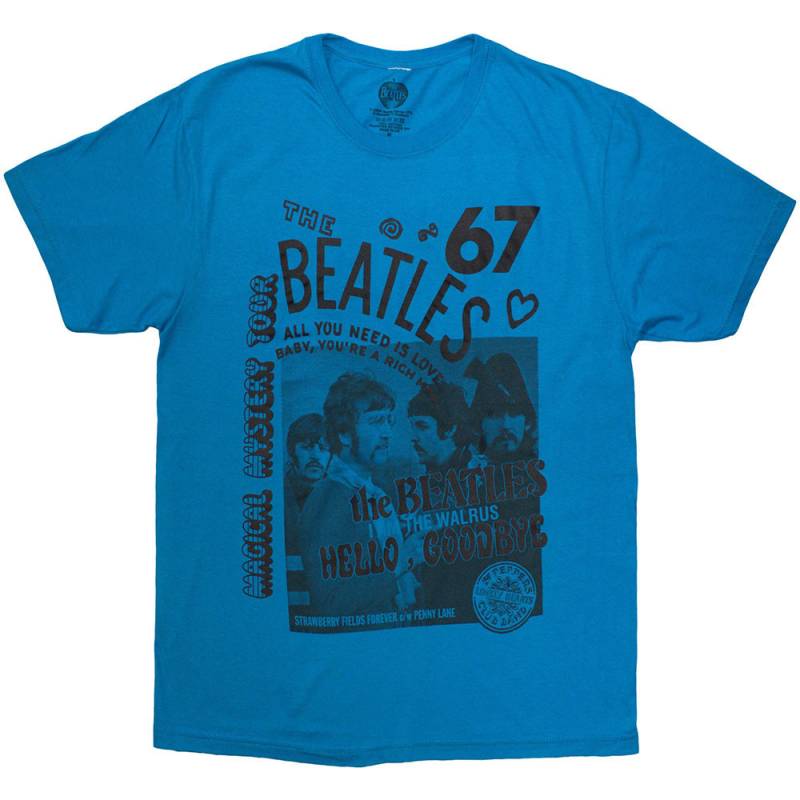 【予約商品】THE BEATLES バンドTシャツ ユニセックス: 1967 (Blue)