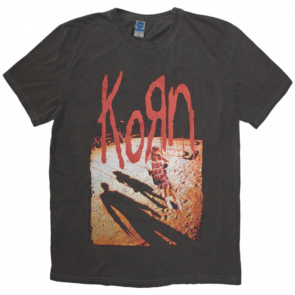 【予約商品】KORN バンドTシャツ ユニセックス: Shadow Playground (Wash Collection) - BLACK WASH