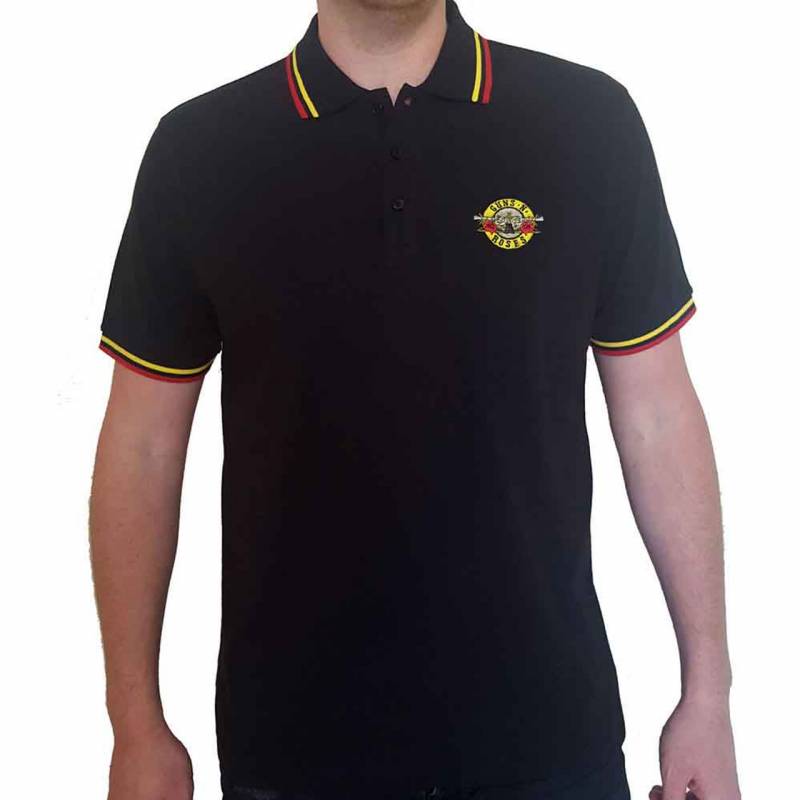 【予約商品】GUNS N' ROSES Unisex Polo Shirt: Classic Logo (Black)