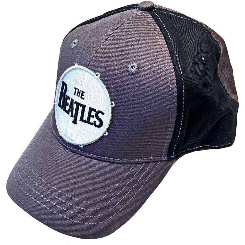 【予約商品】THE BEATLES Unisex Baseball Cap: Drum Logo (Black & Charcoal Grey) (2-Tone)