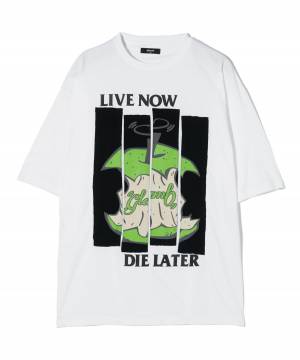 【予約商品】glamb(グラム) GB0424/CS04 : Apple Flag T-Shirt / アップルフラッグTシャツ - White