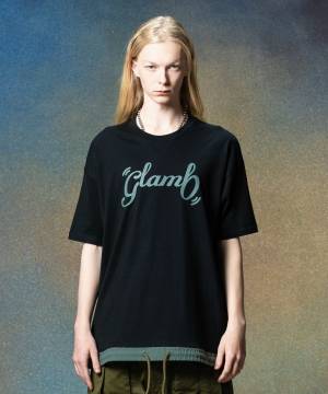 【予約商品】glamb(グラム)GB0225/CS14 : Nixon Spin Logo T-Shirt / ニクソンスピンロゴＴシャツ - Black