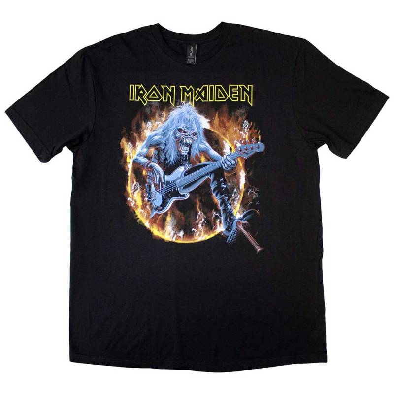 【予約商品】IRON MAIDEN バンドTシャツ ユニセックス: Fear Live Flames (Black)