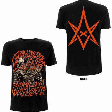 【予約商品】BRING ME THE HORIZON バンドTシャツ ユニセックス: Warrior (Black) (Back Print) - BLACK