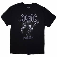 【予約商品】AC/DC バンドTシャツ ユニセックス: PWRD-UP B&W Photo (Black) (Ex-Tour) (X-Large) - BLACK