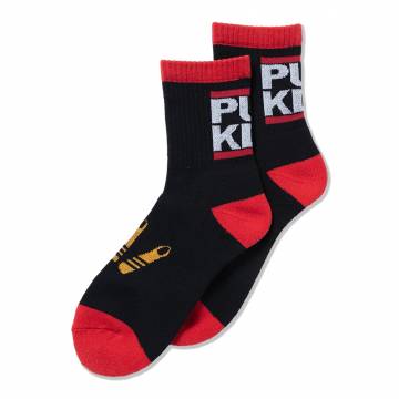 【予約商品】PUNK DRUNKERS (パンクドランカーズ)【予約・6月入荷】PUNKDS靴下 - BLACK