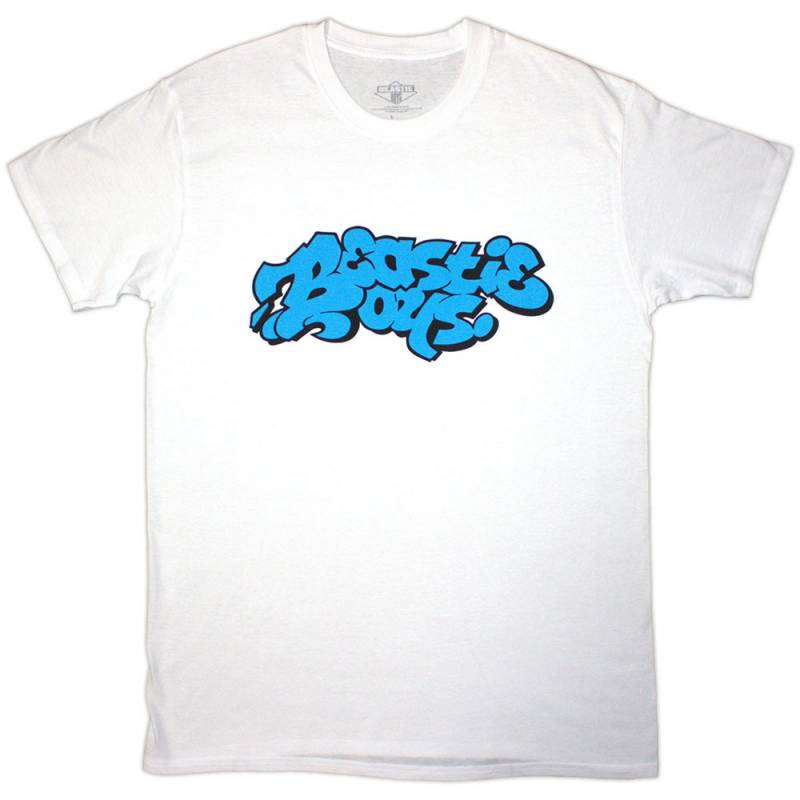 【予約商品】The BEASTIE BOYS バンドTシャツ ユニセックス: Graffiti Logo (White)