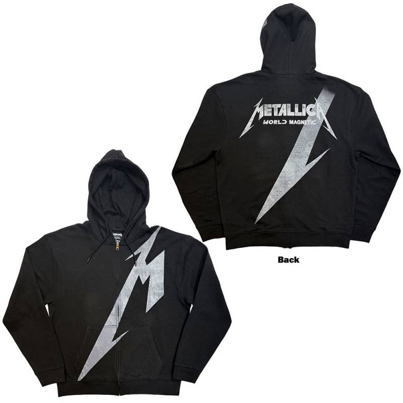 【予約商品】METALLICA Unisex Zipped Hoodie: Shrouded (Black) (Back print)