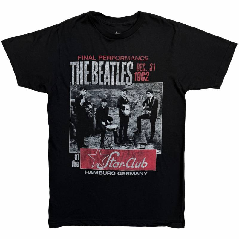 【予約商品】THE BEATLES バンドTシャツ ユニセックス: Star Club, Hamburg (Black)