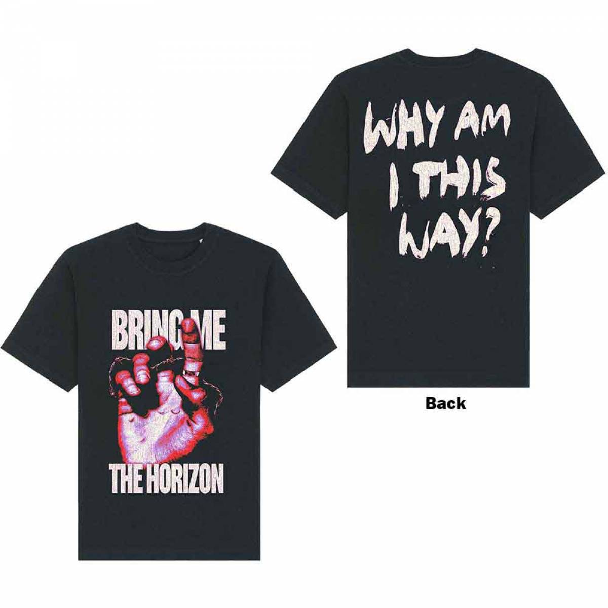 【予約商品】BRING ME THE HORIZON バンドTシャツ ユニセックス: Lost (Back Print) - BLACK