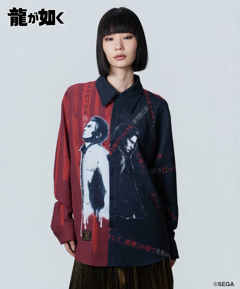 【予約商品】龍が如く×glamb(グラム) Yakuza Kiwami 3 Shirt - Black
