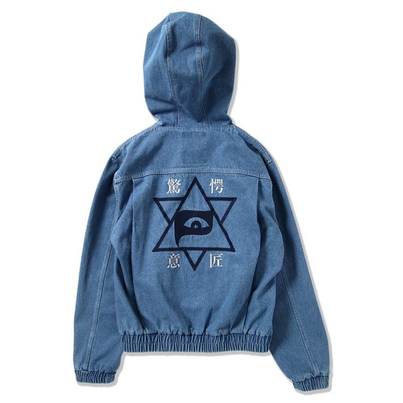 【予約商品】PUNK DRUNKERS (パンク・ドランカーズ) 驚愕意匠デニムJKT - LT.BLUE