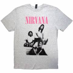 【予約商品】NIRVANA バンドTシャツ ユニセックス: Bathroom Photo (Grey)