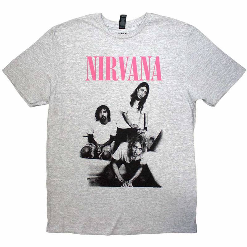 【予約商品】NIRVANA バンドTシャツ ユニセックス: Bathroom Photo (Grey)
