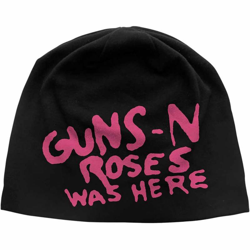 【予約商品】GUNS N' ROSES Unisex Beanie Hat: Was Here JD Print (Black)
