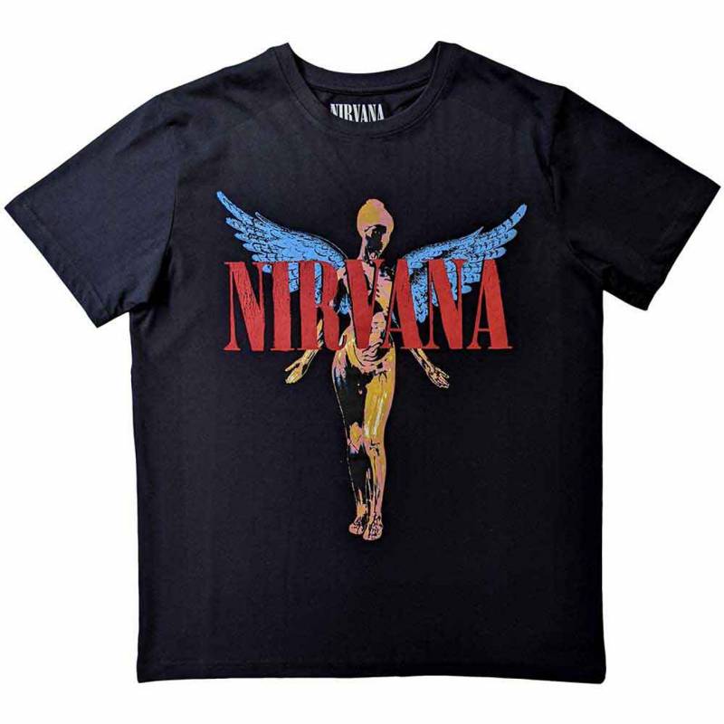 【予約商品】NIRVANA バンドTシャツ ユニセックス: Angelic (Black)