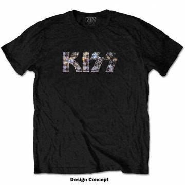 【予約商品】KISS ユニセックスTシャツ: Logo (Embellished)