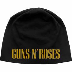 【予約商品】GUNS N' ROSES Unisex Beanie Hat: Logo JD Print (Black)