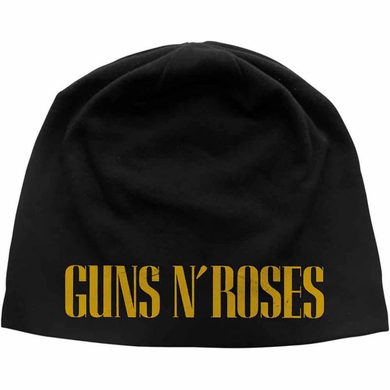 【予約商品】GUNS N' ROSES Unisex Beanie Hat: Logo JD Print (Black)