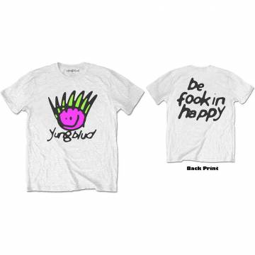 【予約商品】YUNGBLUD バンドTシャツ ユニセックス: Face (Back Print) - WHITE