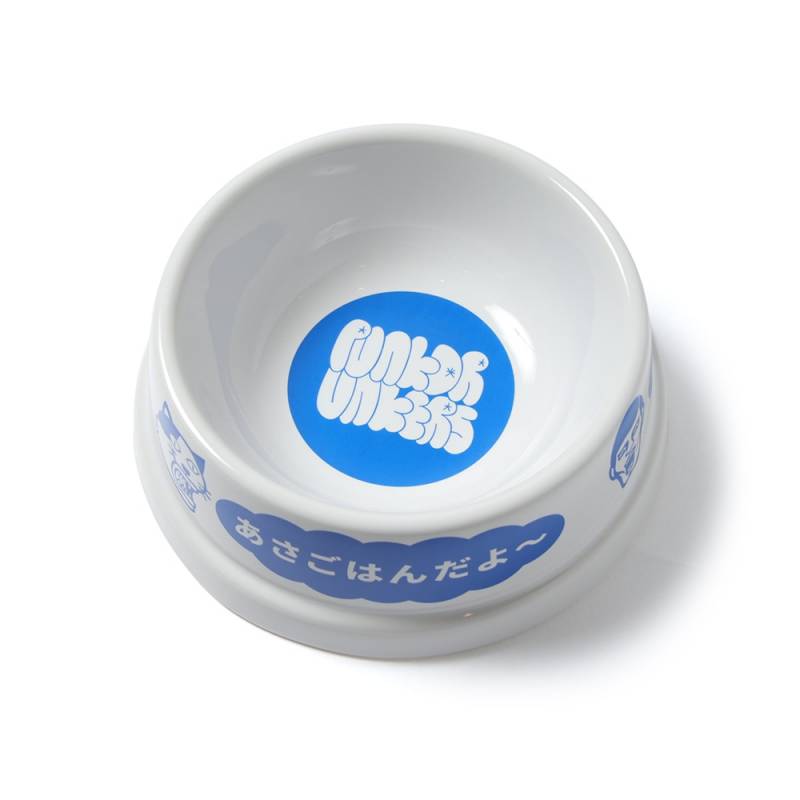 【予約商品】PUNK DRUNKERS (パンク・ドランカーズ) 朝昼晩ペットフードボウル - WHITE