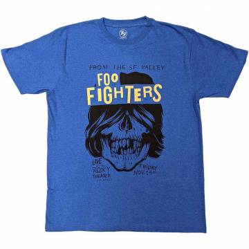 【予約商品】FOO FIGHTERS バンドTシャツ ユニセックス: Roxy Flyer (Blue) - BLUE