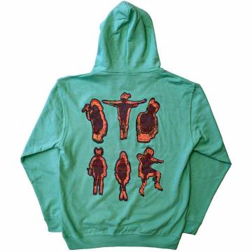 【予約商品】BILLIE EILISH Unisex Pullover Hoodie: Silhouettes (Back Print) - GREEN