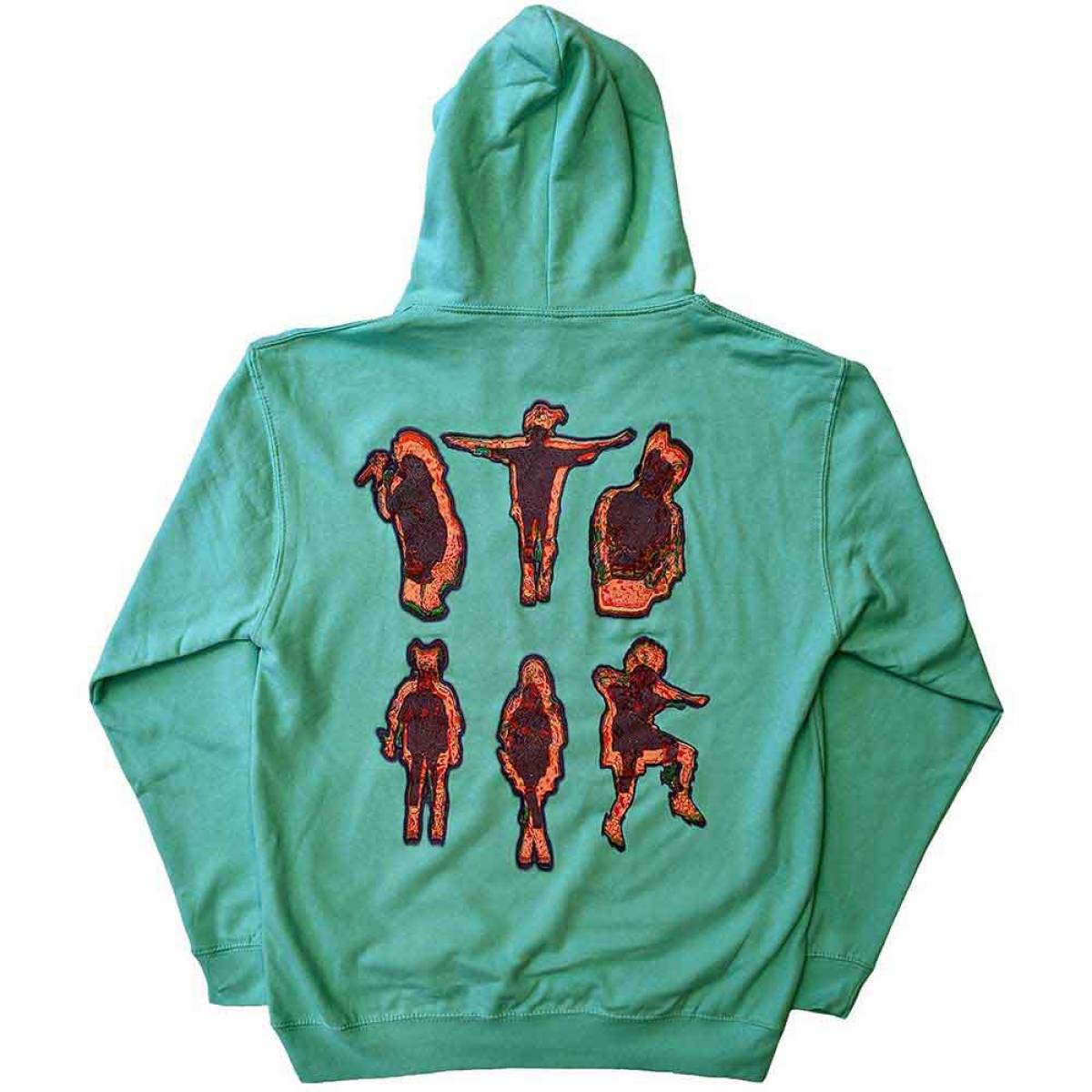 【予約商品】BILLIE EILISH Unisex Pullover Hoodie: Silhouettes (Back Print) - GREEN