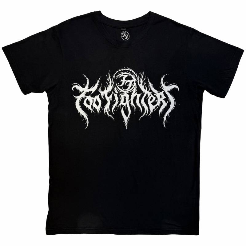 【予約商品】FOO FIGHTERS Unisex Premium Carbon バンドTシャツ: Metal Logo (Black)