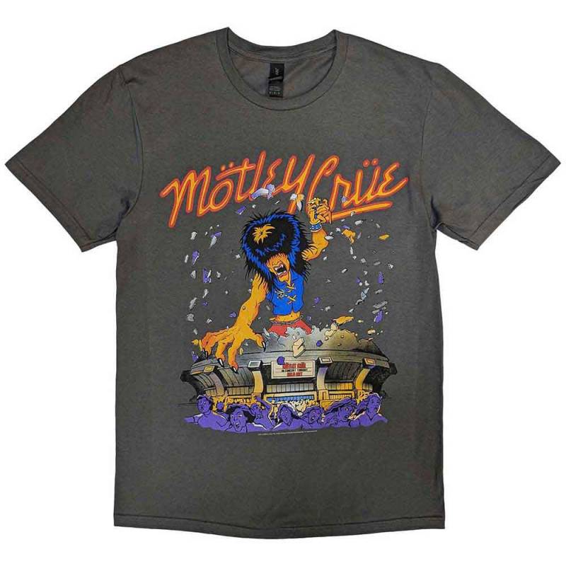 【予約商品】MOTLEY CRUE バンドTシャツ ユニセックス: Allister King Kong (Grey)