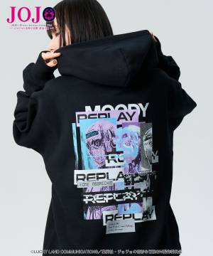 【予約商品】glamb(グラム)GB0125/JJ09 : Leone Abbacchio’s Stand Hoodie - Black