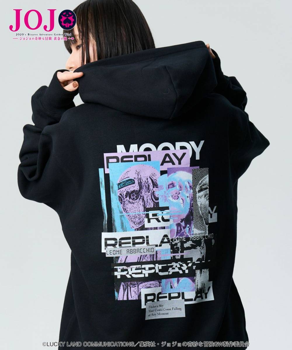 【予約商品】glamb(グラム)GB0125/JJ09 : Leone Abbacchio’s Stand Hoodie - Black