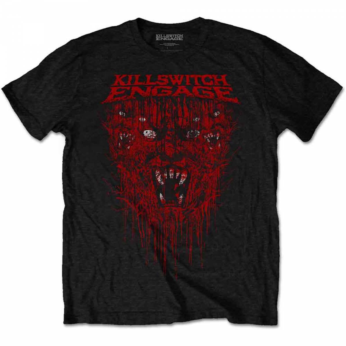 【予約商品】KILLSWITCH ENGAGE バンドTシャツ ユニセックス: Gore (Black) - BLACK