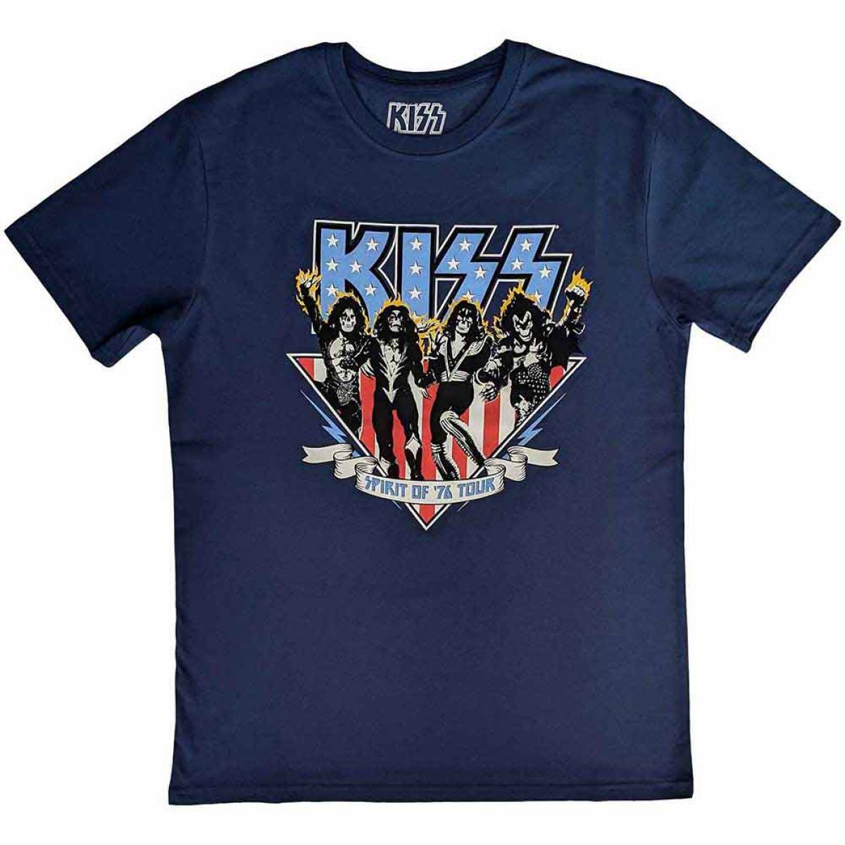 【予約商品】KISS ユニセックスTシャツ: Americana (Back Print)