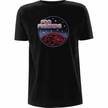 【予約商品】FOO FIGHTERS バンドTシャツ ユニセックス: Vector Space (Black) - BLACK