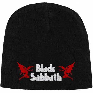 【予約商品】BLACK SABBATH Unisex Beanie Hat: Logo & Devils - BLACK